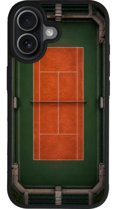 iPhone 17 Case Hülle - Silikon schwarz Sports 2026 Tennis