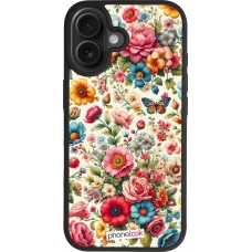 iPhone 17 Case Hülle - Silikon schwarz Spring 25 fruehling bluetend