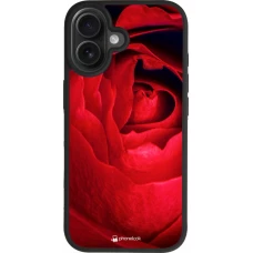 Coque iPhone 17 - Silicone rigide noir Valentine 2022 Rose