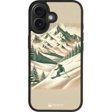 iPhone 17 Case Hülle - Silikon schwarz Vintage Skiberg