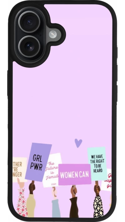 Coque iPhone 17 - Silicone rigide noir Womens day 2026 9