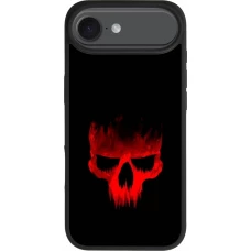 Coque iPhone Air - Silicone rigide noir Halloween 2023 scary skull