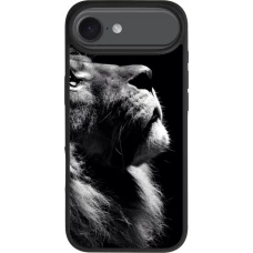 iPhone Air Case Hülle - Silikon schwarz Lion looking up