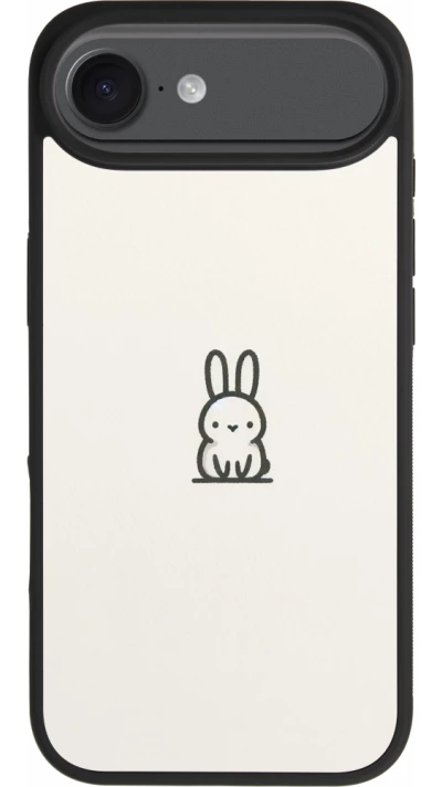 iPhone Air Case Hülle - Silikon schwarz Minimal Häschen Süße