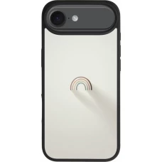 iPhone Air Case Hülle - Silikon schwarz Mini Regenbogen Minimal