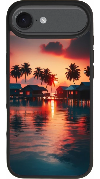 iPhone Air Case Hülle - Silikon schwarz Paradies Malediven