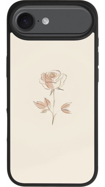 iPhone Air Case Hülle - Silikon schwarz Rosa Sand Minimalistisch