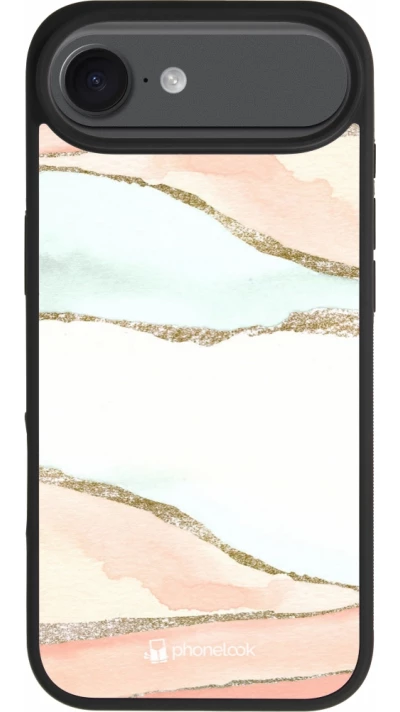 iPhone Air Case Hülle - Silikon schwarz Shimmering Orange