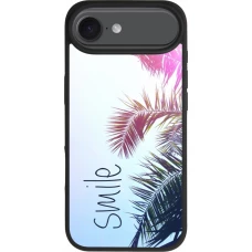 Coque iPhone Air - Silicone rigide noir Smile 05