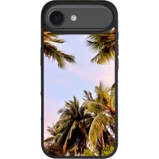 Coque iPhone Air - Silicone rigide noir Summer 2023 palm tree vibe