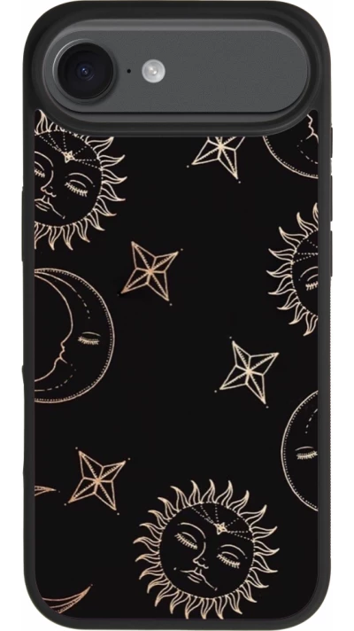 iPhone Air Case Hülle - Silikon schwarz Suns and Moons