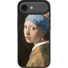 iPhone Air Case Hülle - Silikon schwarz Kunstbild - Das Mädchen mit dem Perlenohrring - Jan Vermeer