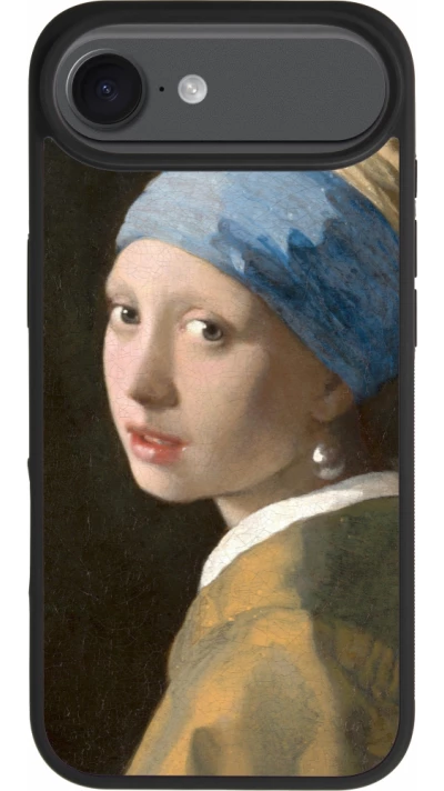 iPhone Air Case Hülle - Silikon schwarz Kunstbild - Das Mädchen mit dem Perlenohrring - Jan Vermeer