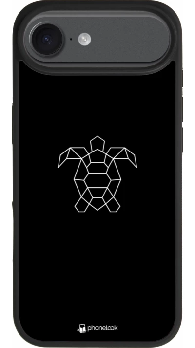 iPhone Air Case Hülle - Silikon schwarz Turtles lines on black