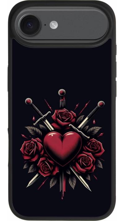 iPhone Air Case Hülle - Silikon schwarz Valentine 2024 gothic love