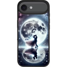 iPhone Air Case Hülle - Silikon schwarz Valentin 2024 Liebe unter dem Mond