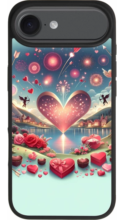 iPhone Air Case Hülle - Silikon schwarz Valentin 2025 Schick