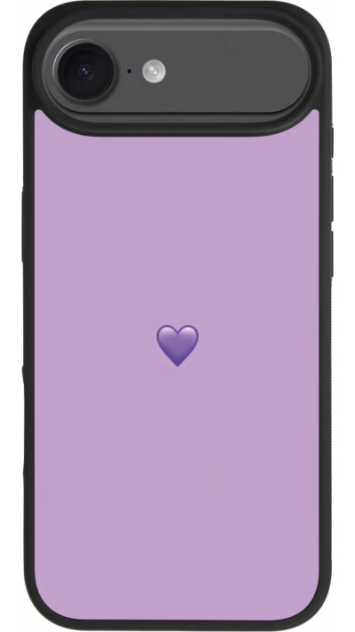 iPhone Air Case Hülle - Silikon schwarz Valentine 2023 purpule single heart