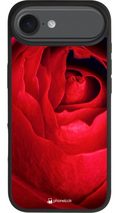 iPhone Air Case Hülle - Silikon schwarz Valentine 2022 Rose