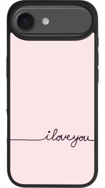 iPhone Air Case Hülle - Silikon schwarz Valentine 2023 i love you writing