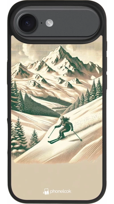 iPhone Air Case Hülle - Silikon schwarz Vintage Skiberg