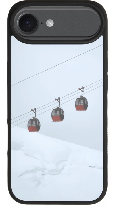 iPhone Air Case Hülle - Silikon schwarz Winter 22 ski lift
