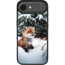 iPhone Air Case Hülle - Silikon schwarz Weihnachten 2023 Fuechslein Tanne