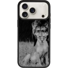 iPhone 17 Pro Max Case Hülle - Silikon schwarz Angry lions