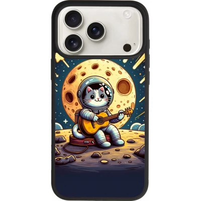 iPhone 17 Pro Max Case Hülle - Silikon schwarz AstroKatze RockMond