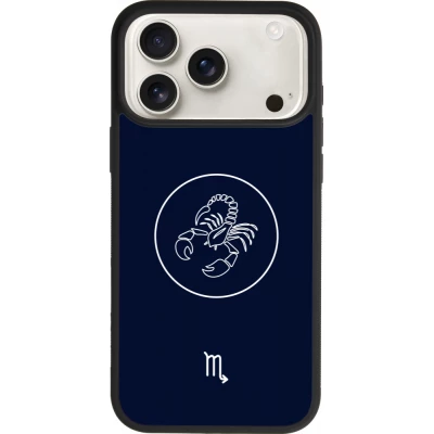 iPhone 17 Pro Max Case Hülle - Silikon schwarz Astrologie Skorpion
