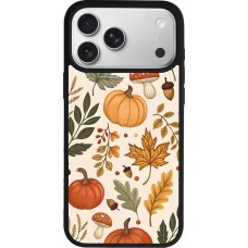 Coque iPhone 18 Pro Max / 17 Pro Max - Silicone rigide noir Autumn 25 Autumn pattern