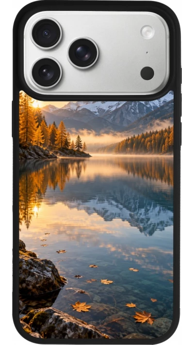 iPhone 17 Pro Max Case Hülle - Silikon schwarz Autumn 26 Autumn lake