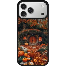Coque iPhone 17 Pro Max - Silicone rigide noir Autumn 26 Hobbit house