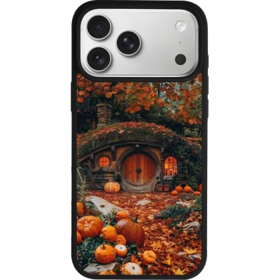 Coque iPhone 18 Pro Max / 17 Pro Max - Silicone rigide noir Autumn 26 Hobbit house