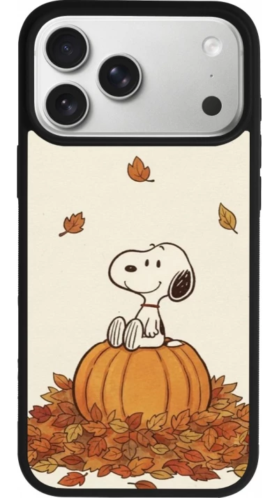 iPhone 17 Pro Max Case Hülle - Silikon schwarz Autumn 26 Snoopy autumn
