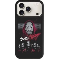 Coque iPhone 18 Pro Max / 17 Pro Max - Silicone rigide noir Bella Ciao