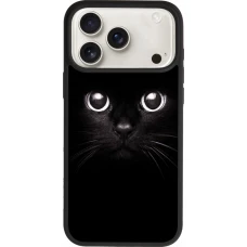 iPhone 17 Pro Max Case Hülle - Silikon schwarz Cat eyes