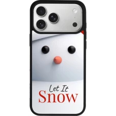 iPhone 17 Pro Max Case Hülle - Silikon schwarz Christmas 25 Xmas Snowman