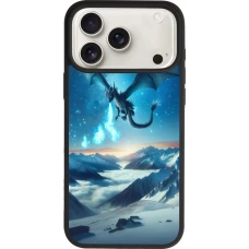 iPhone 17 Pro Max Case Hülle - Silikon schwarz Drache nächtliche Berg