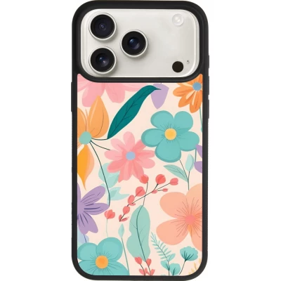 Coque iPhone 17 Pro Max - Silicone rigide noir Easter 2024 spring flowers