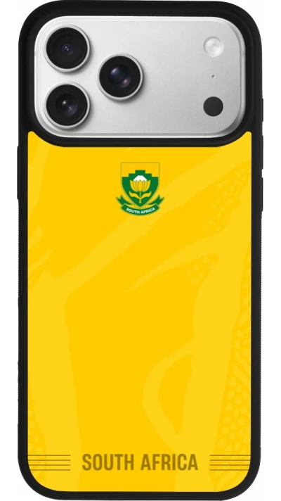 iPhone 17 Pro Max Case Hülle - Silikon schwarz Südafrika 2026 personalisierbares Fussballtrikot