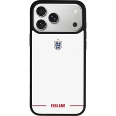 iPhone 17 Pro Max Case Hülle - Silikon schwarz England 2026 personalisierbares Fussballtrikot