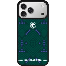 iPhone 17 Pro Max Case Hülle - Silikon schwarz Saudi Arabien 2026 personalisierbares Fussballtrikot