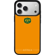 iPhone 17 Pro Max Case Hülle - Silikon schwarz Australien 2026 personalisierbares Fussballtrikot