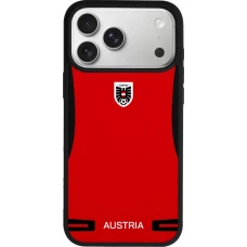 iPhone 17 Pro Max Case Hülle - Silikon schwarz Österreich 2026 personalisierbares Fussballtrikot
