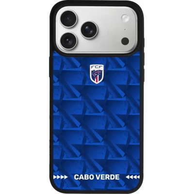 iPhone 17 Pro Max Case Hülle - Silikon schwarz Kap Verde 2026 personalisierbares Fussballtrikot