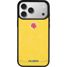 iPhone 17 Pro Max Case Hülle - Silikon schwarz Kolumbien 2026 personalisierbares Fussballtrikot