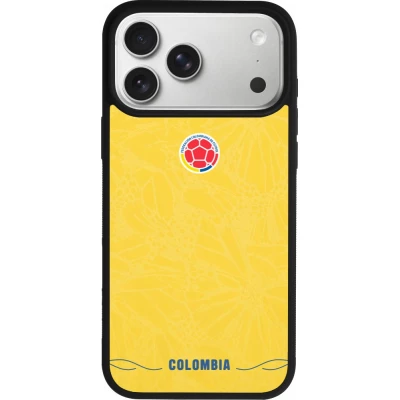 iPhone 17 Pro Max Case Hülle - Silikon schwarz Kolumbien 2026 personalisierbares Fussballtrikot