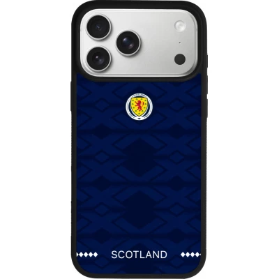 iPhone 17 Pro Max Case Hülle - Silikon schwarz Schottland 2026 personalisierbares Fussballtrikot