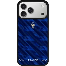 iPhone 17 Pro Max Case Hülle - Silikon schwarz Frankreich 2026 personalisierbares Fussballtrikot